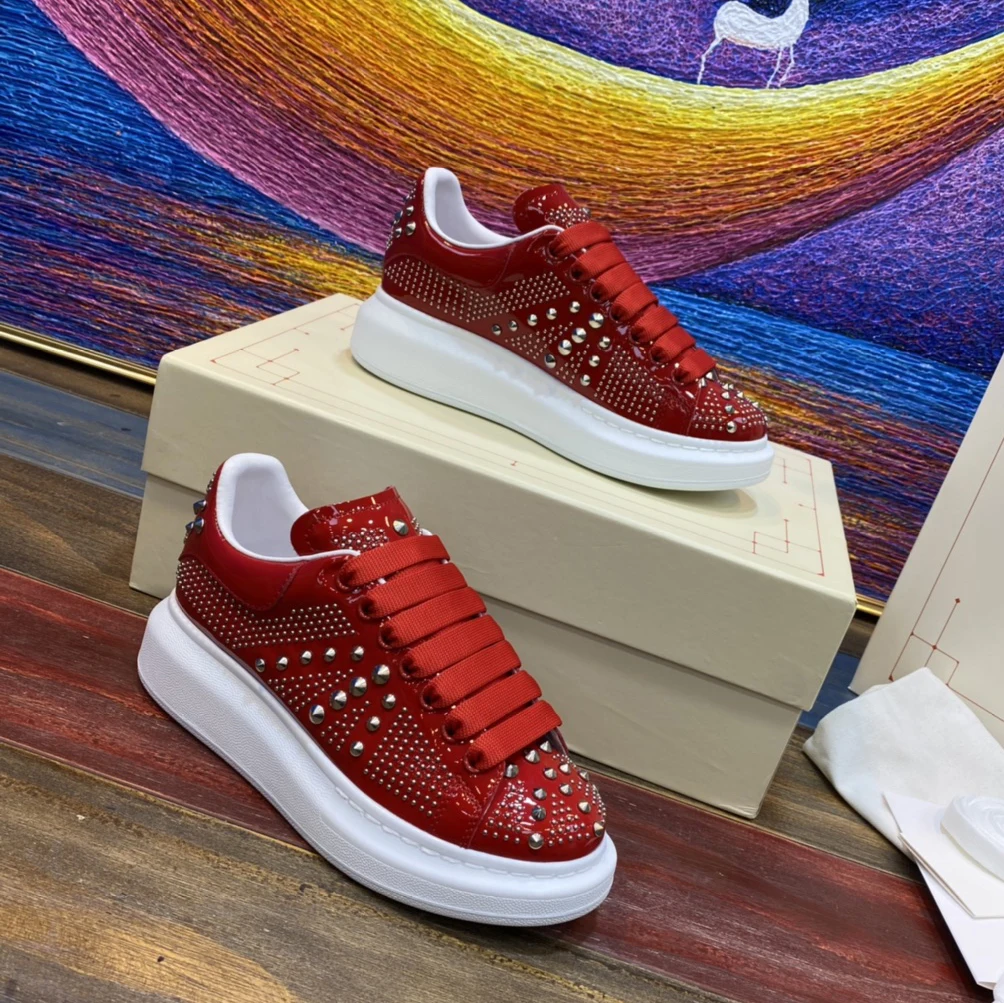 

Top High Quality Womens Trendy Casual Shoes 34-46 Luxury Mens Real Leather Unisex Sneakers Designr Lovers Tide Shoes YN00684