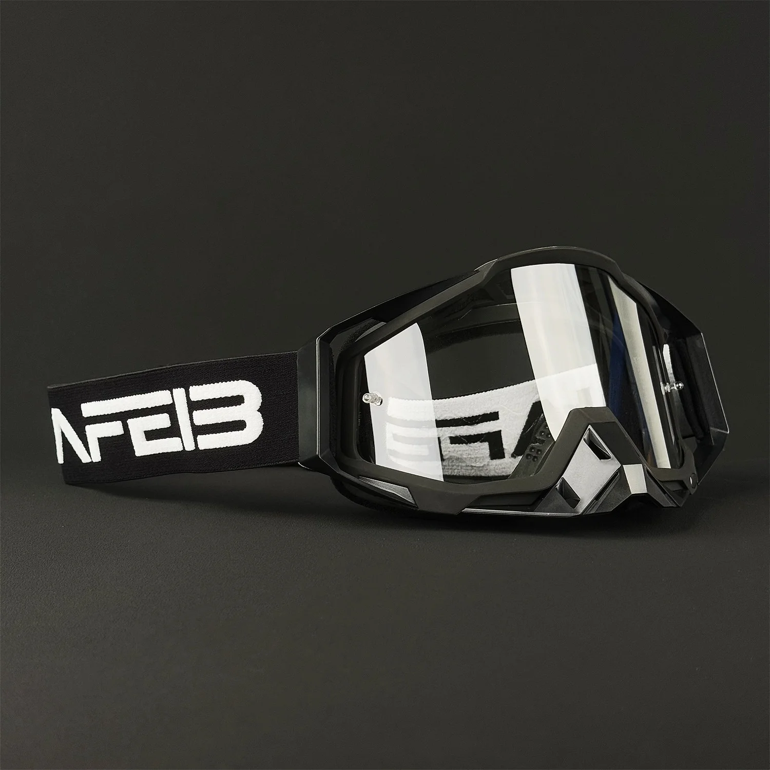 

NAFEIB Motorcycle Goggles Electroplated Lens Off Road Motocross Glasses MX Protection Windproof Eyewear Dirt Bike Tear-off Lens