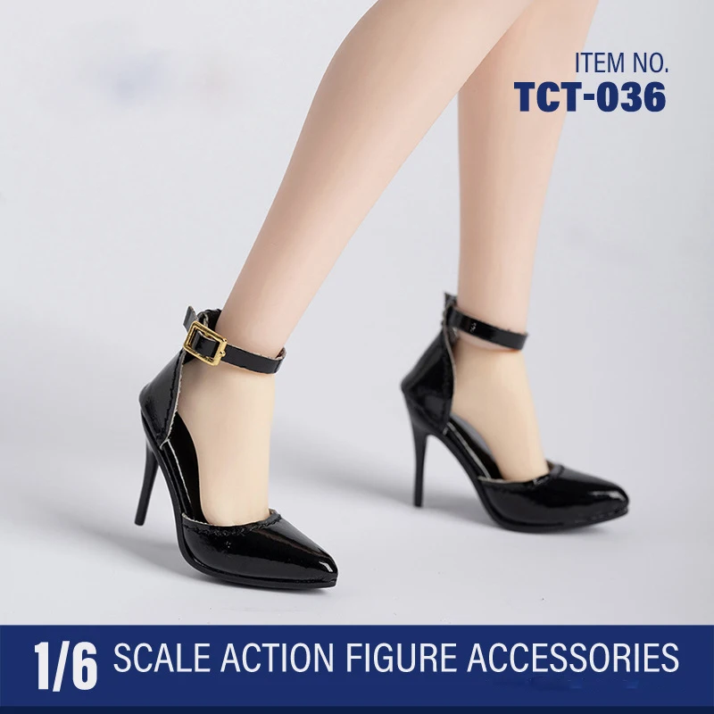 1/6 Scale Female Soldier High Heels Shoes Fashion Girls Figures Sandals Pointed-toe Sandals For Action Figure BJD Doll Toy Shoes