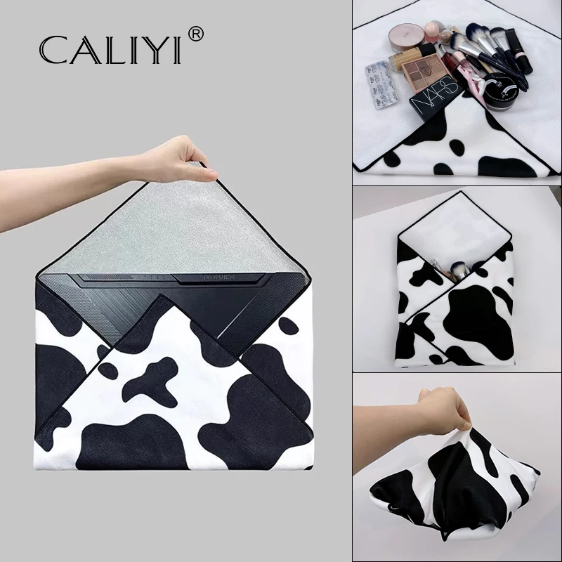 Toiletries Cosmetic Makeup Brushes Storage Bag Cloth Protective Wrap 50cm Universal Magic Self-Adhesive Travel Outdoors Make Up