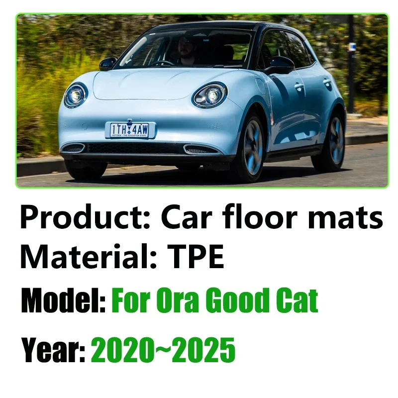 Car Accessories For GWM Ora Good Cat GT 2020~2022 2023 2024 2025 Haomao TPE Floor Mats Anti-scratch Mud Carpet Foot Pad Full Rug