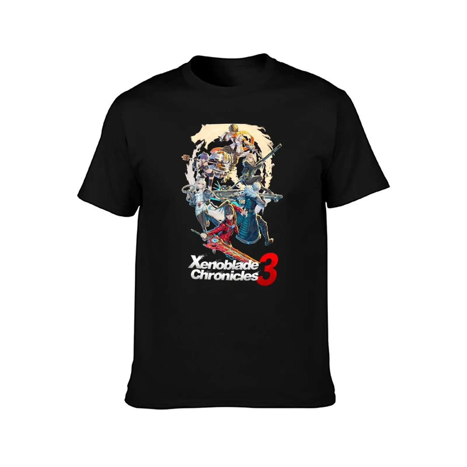 All Times Of Xenoblade 3 T-Shirt Daily Wear Plain Short Sleeve Shirt