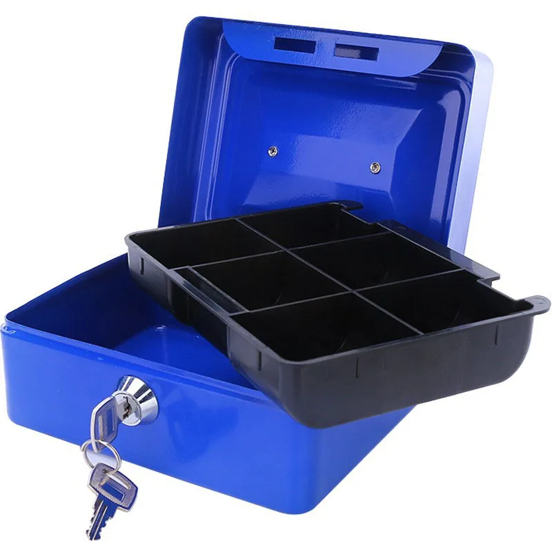 

Protable Key Locker Safe Home Shop Steel Mini Money Box Security Cash box Storage Box Hidden Coin Money Jewellery