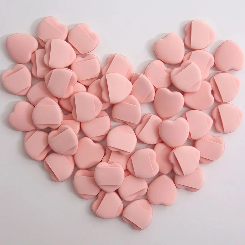 Groothandel latexvrij gemengd bladerdeeg 50 stuks, mini-vingerspons cosmetische kussens luchtkussen poederdons voor vloeibare foundation make-up