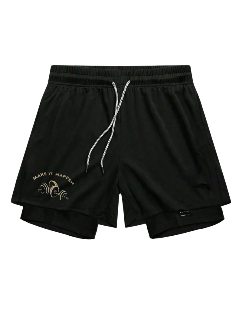 

Summer Sports Shorts Men's and Women's Quick-drying Ice Silk Thin Yoga Fitness Training Three-point Gym & Sport Shorts Cross