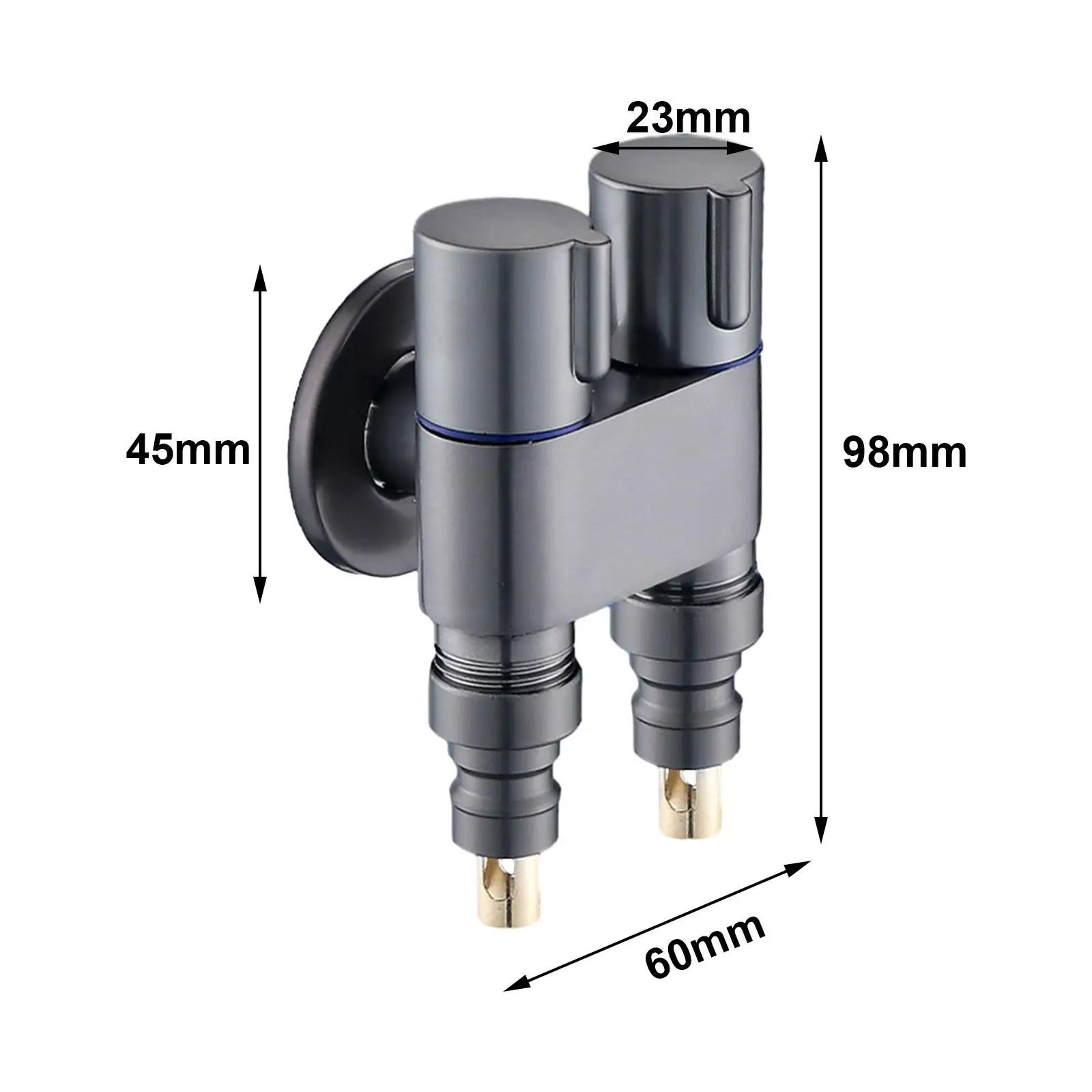 Washing Machine Faucet Stainless Steel Watering Tap Easy to Install Tub Faucet Water Stop for Swimming Pool Accessories