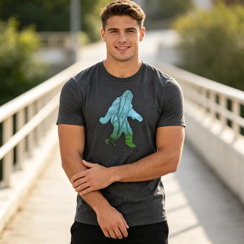 Camiseta vintage Sasquatch Big - Outdoor Hunting Graphic Tees avaliação e preço