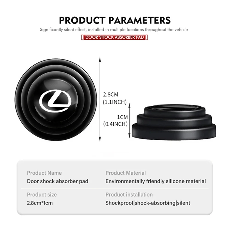 4 قطعة باب السيارة المضادة للصدمات وسادة مكافحة الضوضاء عازلة طوقا السيارات الداخلية لكزس RX300 IS200 IS250 ES350 Ct200h UX250h NX300h RX350