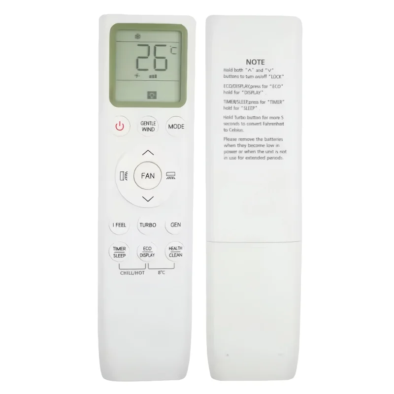 Air Conditioner Remote Control 002383 A/C AC Universal Remote with Fahrenheit Celsius Conversion Cool Heat Functions
