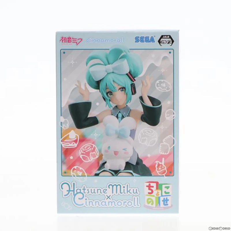 In Stock SEGA PM Hatsune Miku X Cinnamoroll Sanrio PVC 18CM Anime Action Figures Model Collection Toy