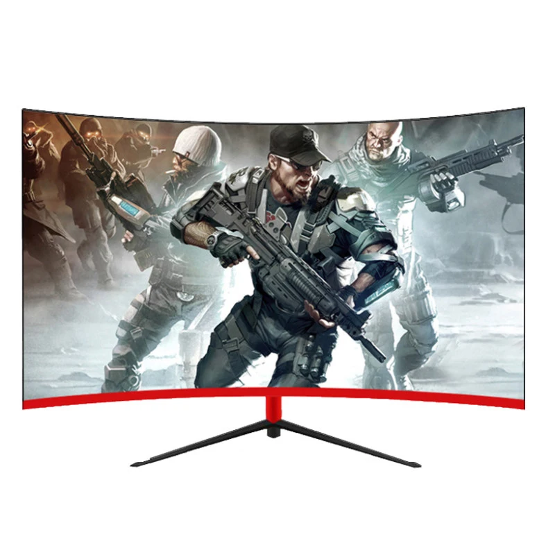 SILIJUN Monitor PC 27/24 Inch 1920x1080p TFT/LCD Curved  75Hz HD Gaming Display Q24/Q27 Desktop Screen VGA/HDMI Interface