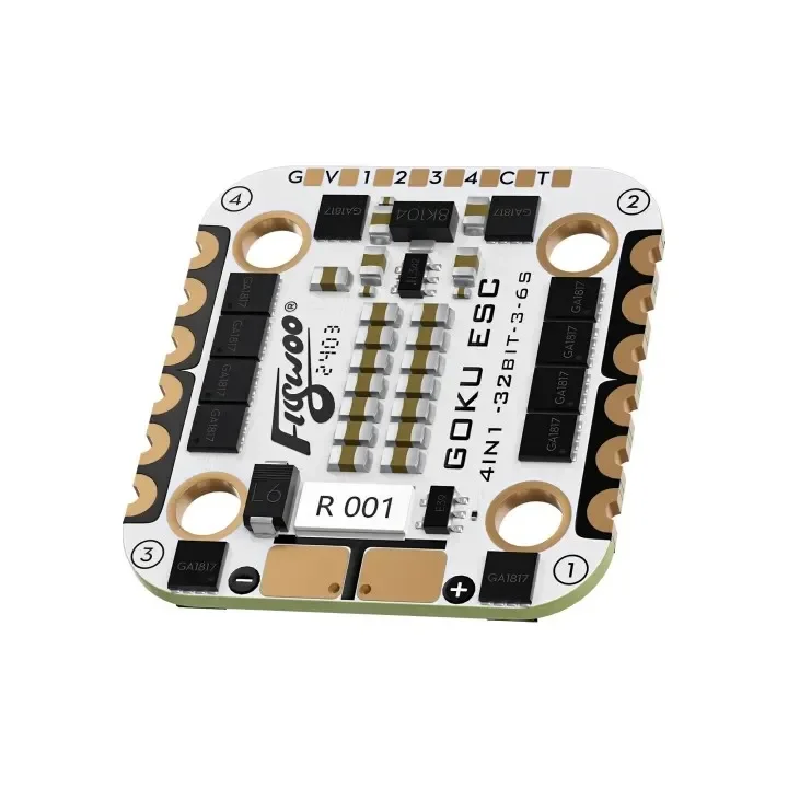 Flywoo GOKU H743 PRO Mini Flight Controller Stack - 32Bit 128K + G45M AM32 45A 4-IN-1 ESC 20*20mm for FPV Drone