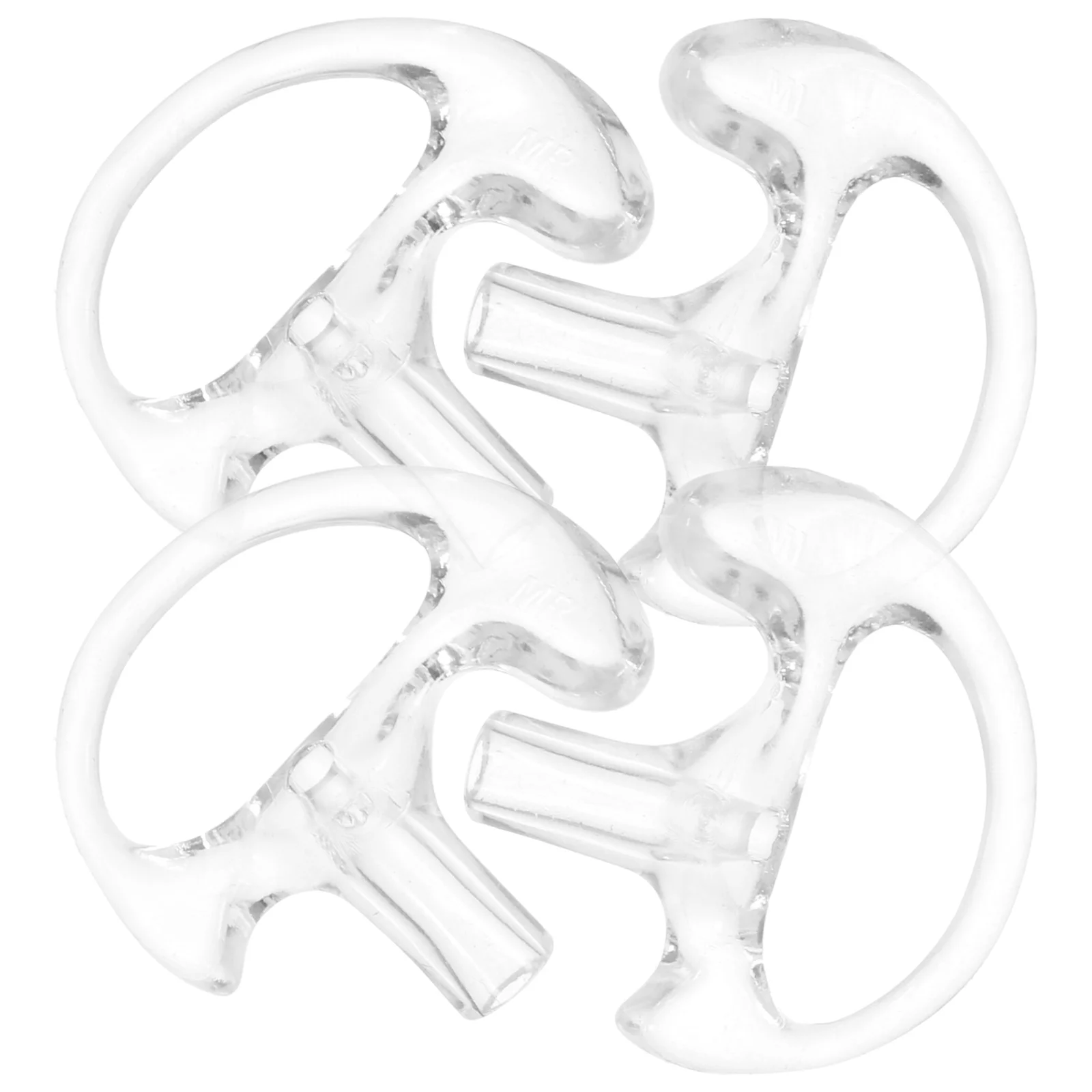 

5Pairs Interphone Ear Plug Silicone Replacement Earpiece Insert for Long-Lasting Comfort and Secure Fit with Air Duct Technology