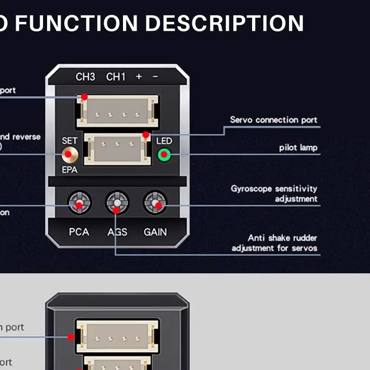 

Управление HotRC F11 F12 Гироскоп Автоматическое управление стабильностью 3,5 В-9 В для дистанционного управления автомобиля Лодка