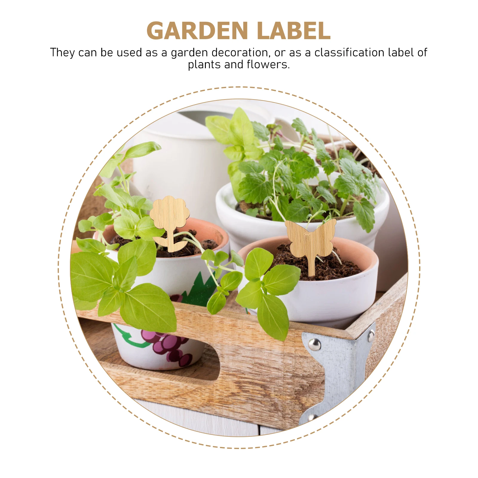 

90 Pcs Bamboo Plant Labels Durable Garden Signs Small Size Fade Resistant Plant Name Tags Nursery Greenhouse Decorative Labels