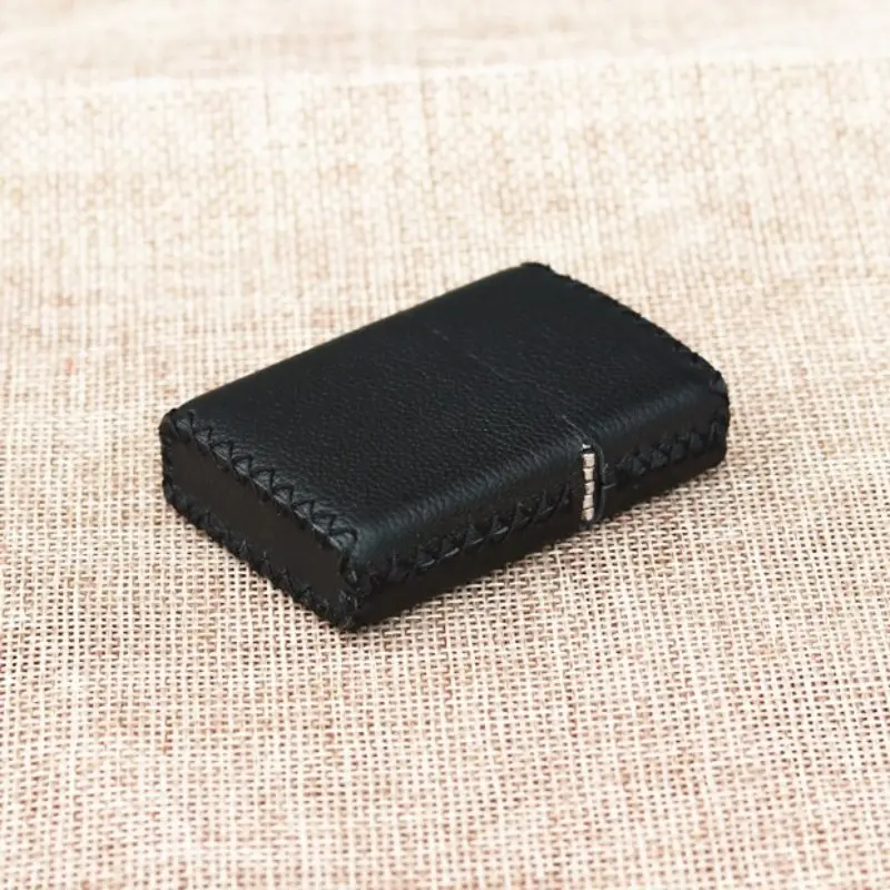 Hand-stitched Cowhide Leather Protective Sleeve, Lighter Cover for Zipp Lighter
