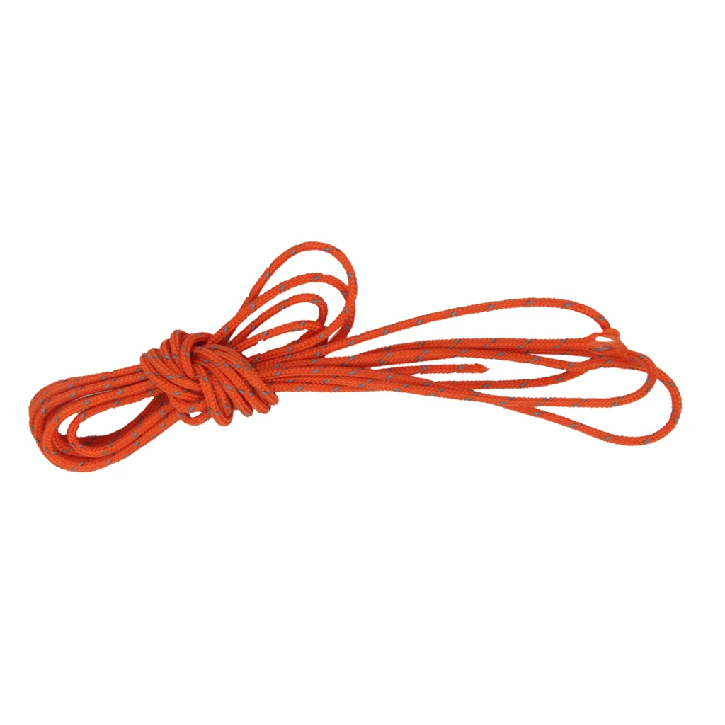 1.8mm Reflective Cord Guy Rope for Camping Awning Tent 20m Orange