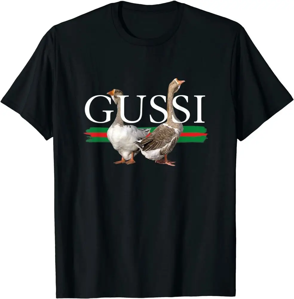 Funny Russian Gussi Geese T-Shirt  Graphic T-shirts For Men Clothing Women Short Sleeve Tees Vintage High Quality 100%Cotton