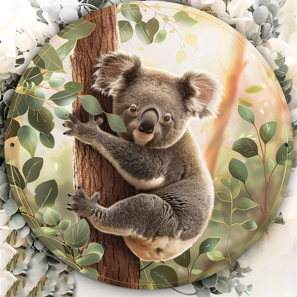 معدن كوالا جدار الفن 8x8 بوصة خمر الألومنيوم تسجيل لديكور المنزل المطبخ حديقة