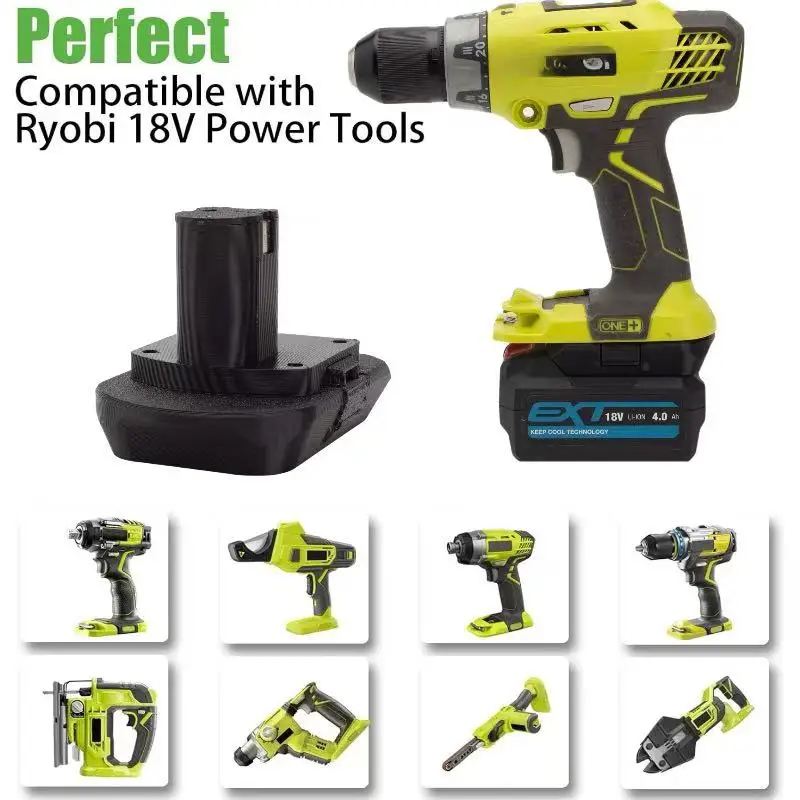 อะแดปเตอร์สำหรับ erbauer อุปกรณ์เสริมแบตเตอรี่แปลงเป็น RYOBI 18V เครื่องมือไฟฟ้าไร้สาย