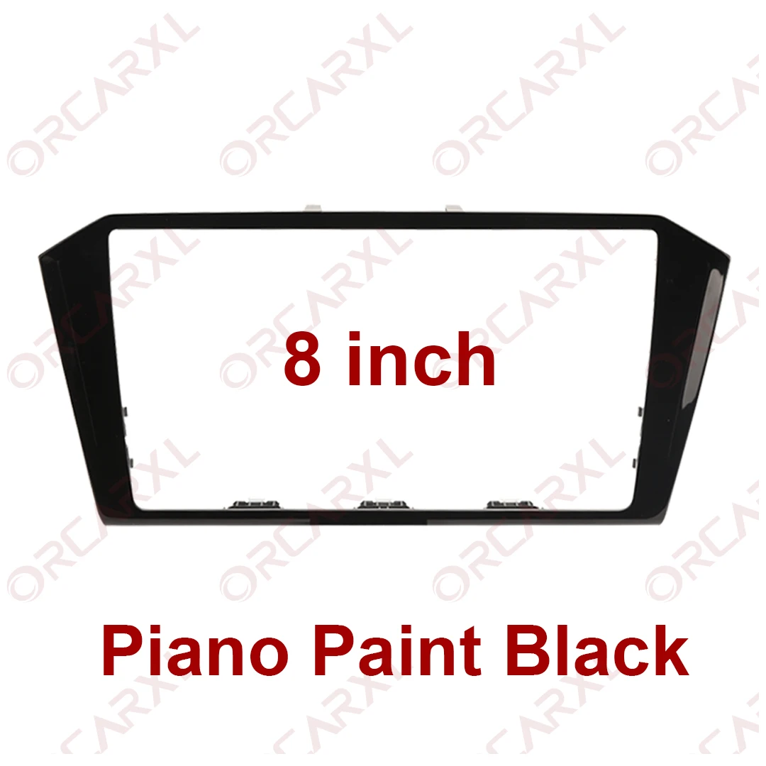 Silver / Paino Black 8 inch 9.2 inch MIB 3 CD Box Trim Radio Frame Panel CD Plates For VW Passat B8 2018