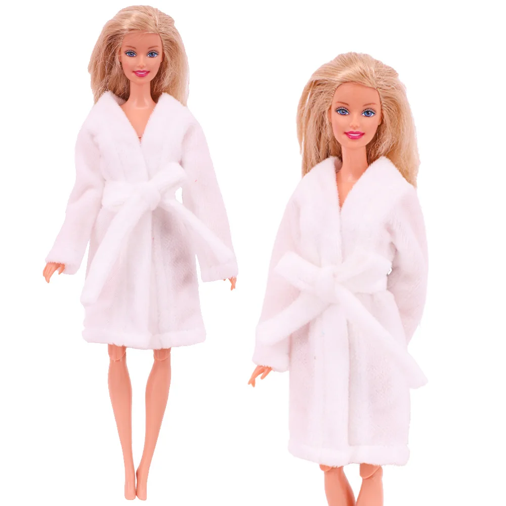 Doll Clothes Plush Bathrobe Sexy Night-robe Skirt Wash Supplies For Barbiees Doll&BJD Doll Clothing Accessories Girl's Toys Gift