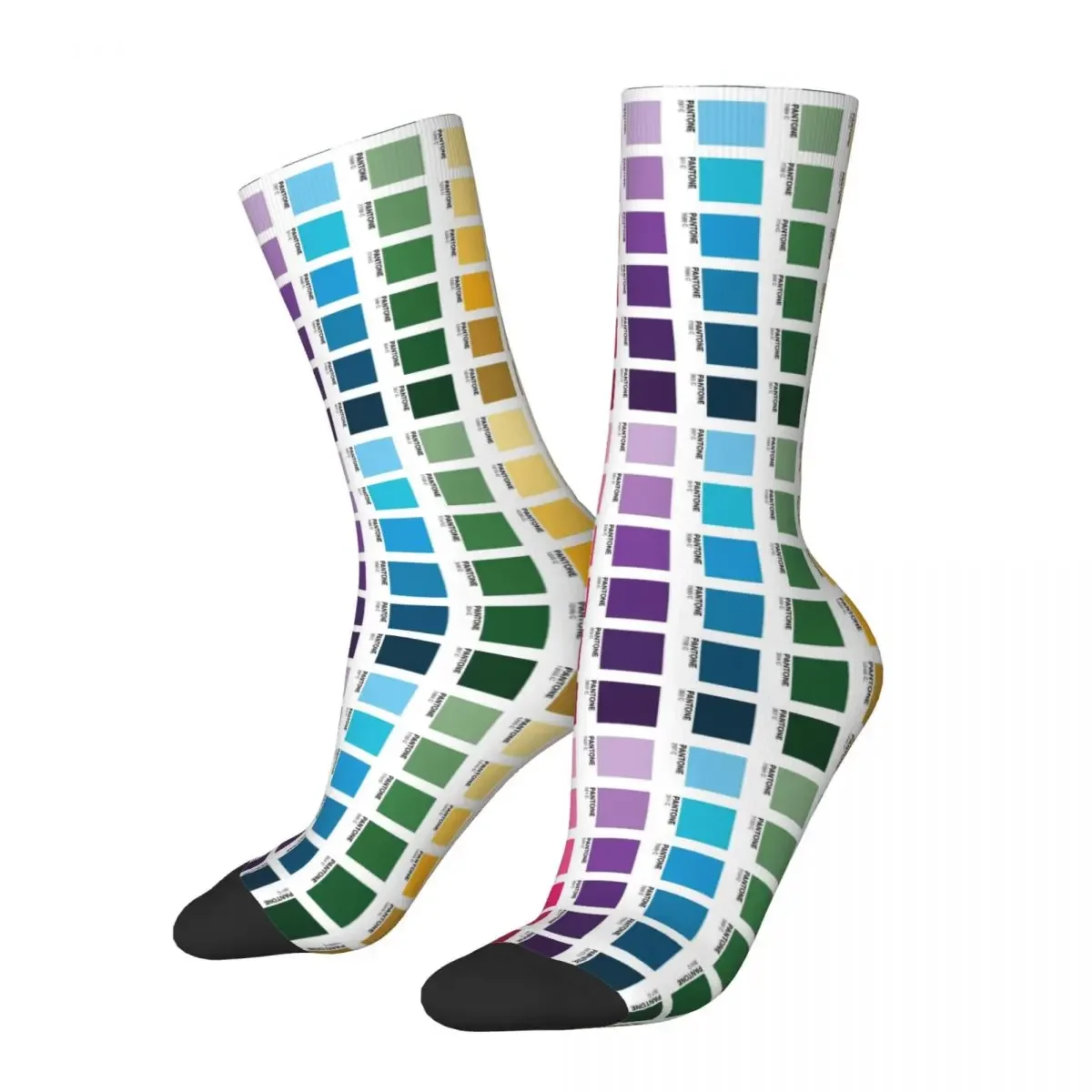 

Shades Of Pantone Colors Socks Harajuku High Quality Stockings All Season Long Socks Accessories for Unisex Gifts