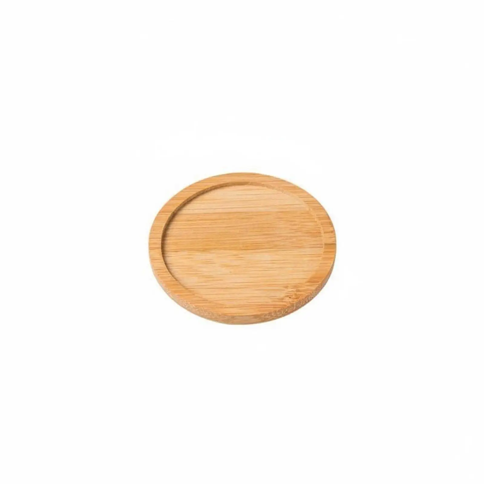 Industrial Tray Bamboo Wooden Plant Saucer Round Protective Drip Tray for Home and Office Planters