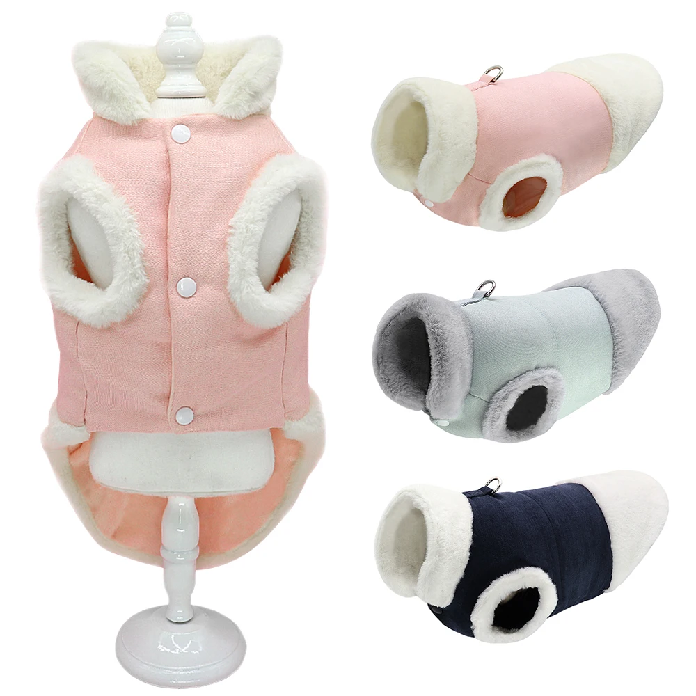 Winter Warm Dog Pet Coat Clothes For Small Dogs Puppy Vest Pet Clothing For Chihuahua French Bulldog Dog Coat Jacket Mascotas