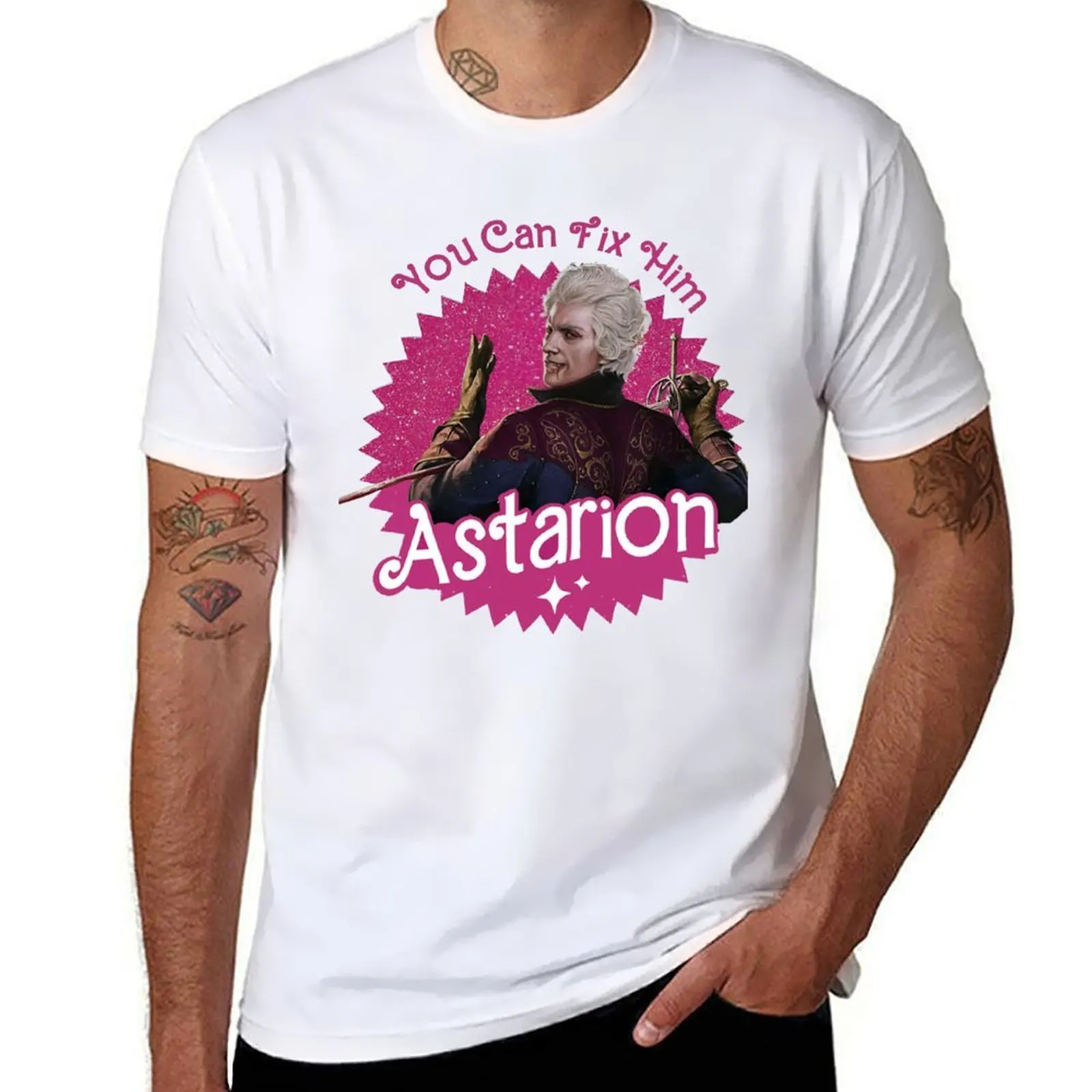

You Can Fix Him T-Shirt anime tshirt man t shirt cotton T-Shirt