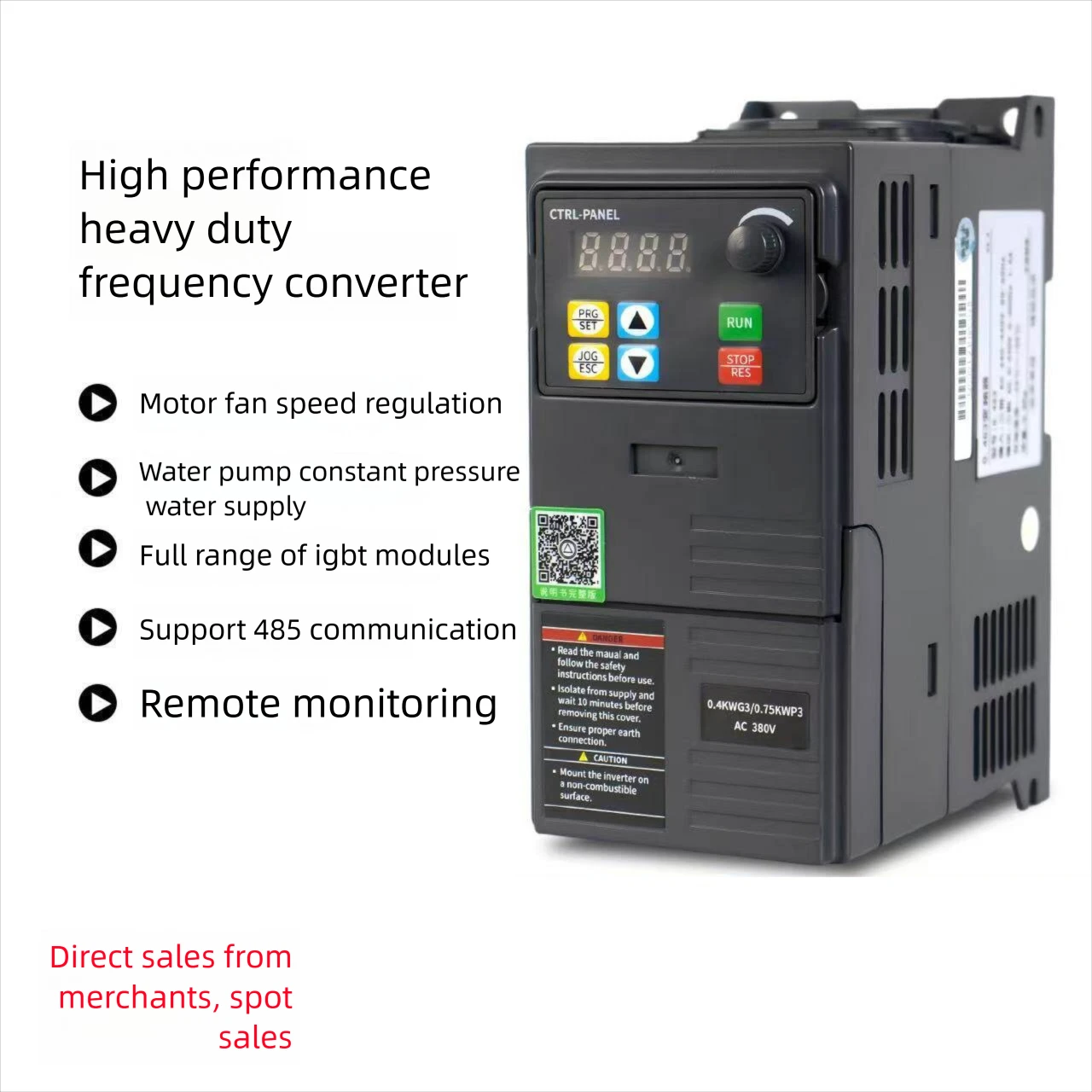 220V 380V VFD inverter 0.75KW 1.5KW 2.2KW 3KW 1ph to 3ph or 3ph to 3ph Variable Frequency Drive Converter Inverte