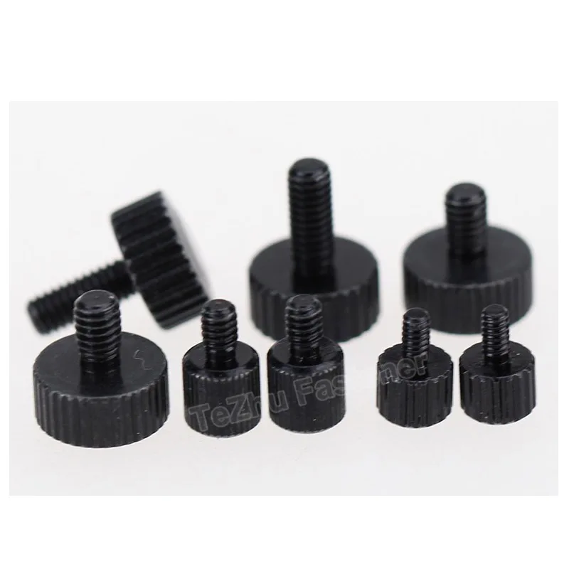 M1.4 M1.6 M2 M4 M5 Thumb Screw Bolt Fasteners Hand Tighten Caliper Fix Camera Lens Screws Nails Carbon Steel Cup Head