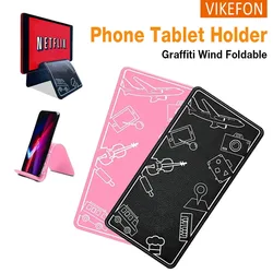 Multifunctional Foldable Mobile Phone Holder Angle Adjustable Graffiti Wind Tablet Desktop Stand For iPad iPhone Samsung Xiaomi