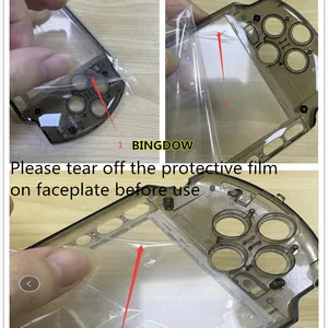 استبدال غلاف وحدة التحكم في الألعاب ، غطاء صندوق كامل مع مجموعة أزرار ، ألوان واضحة تماما ل PSP 3000 3004 أفضل 10 مبيعات PSP إسكان - رقم 9