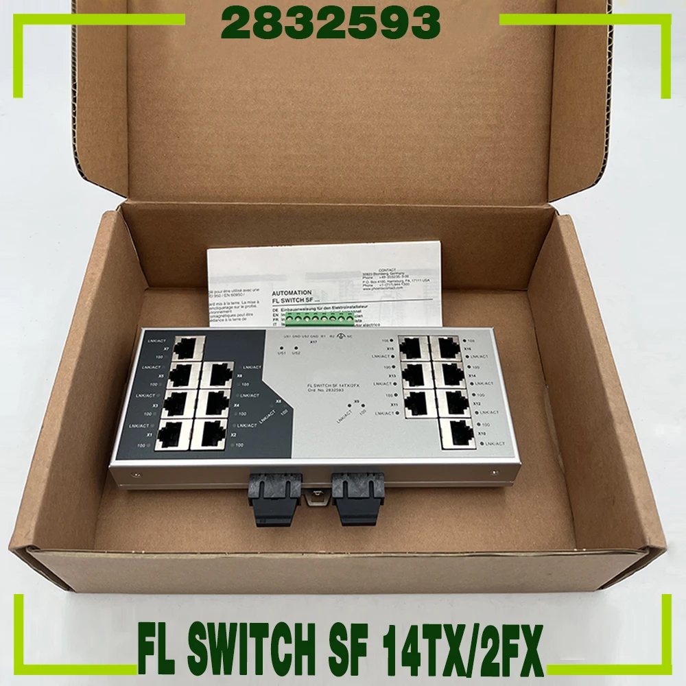 

For Phoenix Industrial Ethernet Switch 2832593 FL SWITCH SF 14TX/2FX