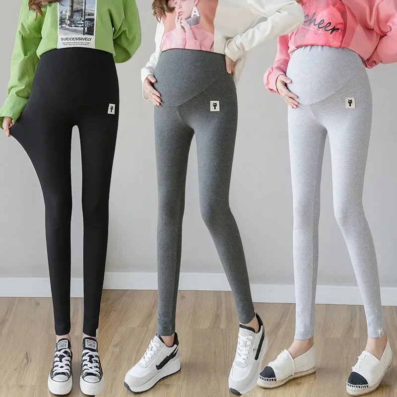 High Waist Maternity Tights Pants Pregnant Women Adjustable Bottoming Pants Women Comfortable Breathable Elastic Leggings Tights