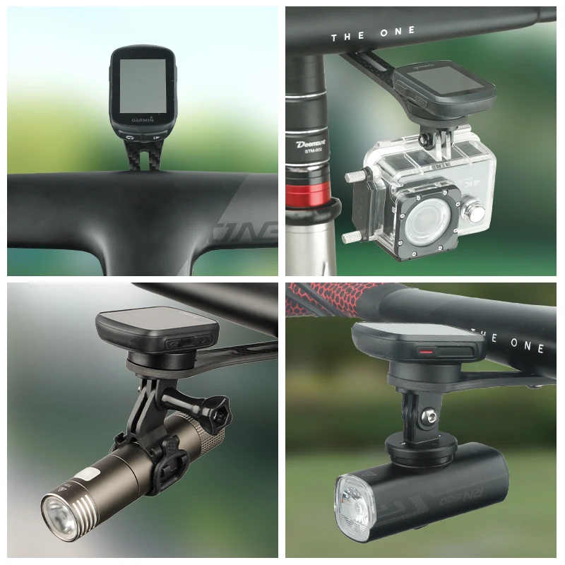 Garmin Bryton Wahoo 도로 자전거 속도계 헤드 라이트 탄소 섬유 마운트 스탠... - 5