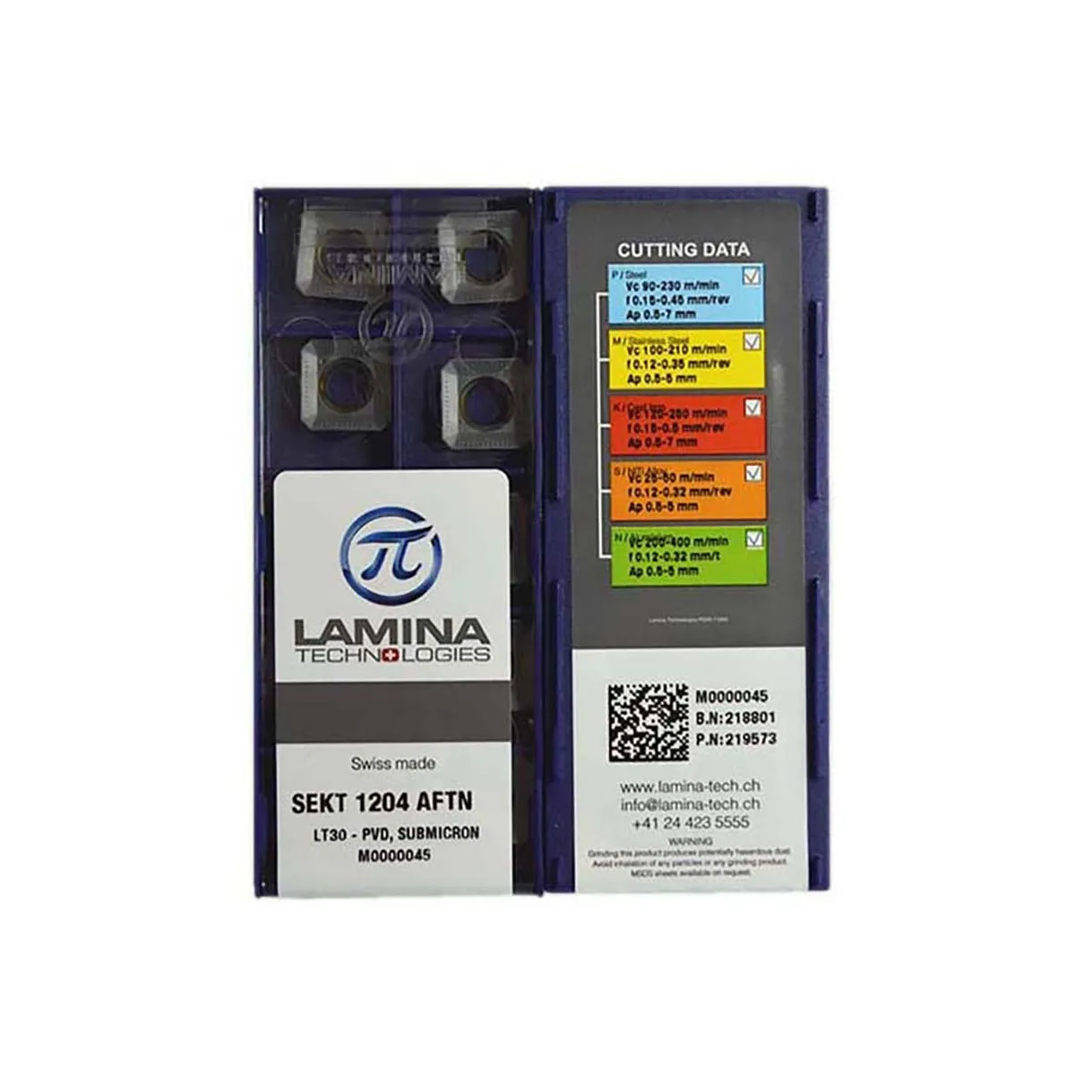 LAMINA 4Original SEKT SEKT12T3 AGSN LT30 SEKT1204 AFTN LT30 เครื่องมือแทรกคาร์ไบด์มิลลิ่งเปลี่ยนเครื่องตัด