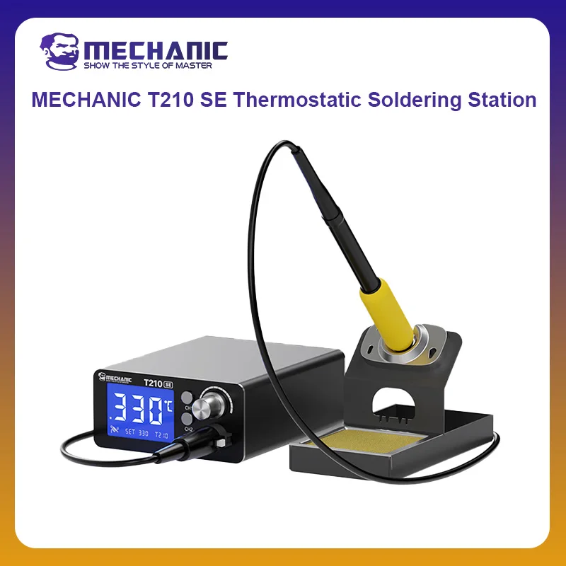 MECHANIK OFICJALNY T210 SE cyfrowy wyświetlacz termostatyczna stacja lutownicza szybkie nagrzewanie sprzęt spawalniczy C210 do naprawy telefonu
