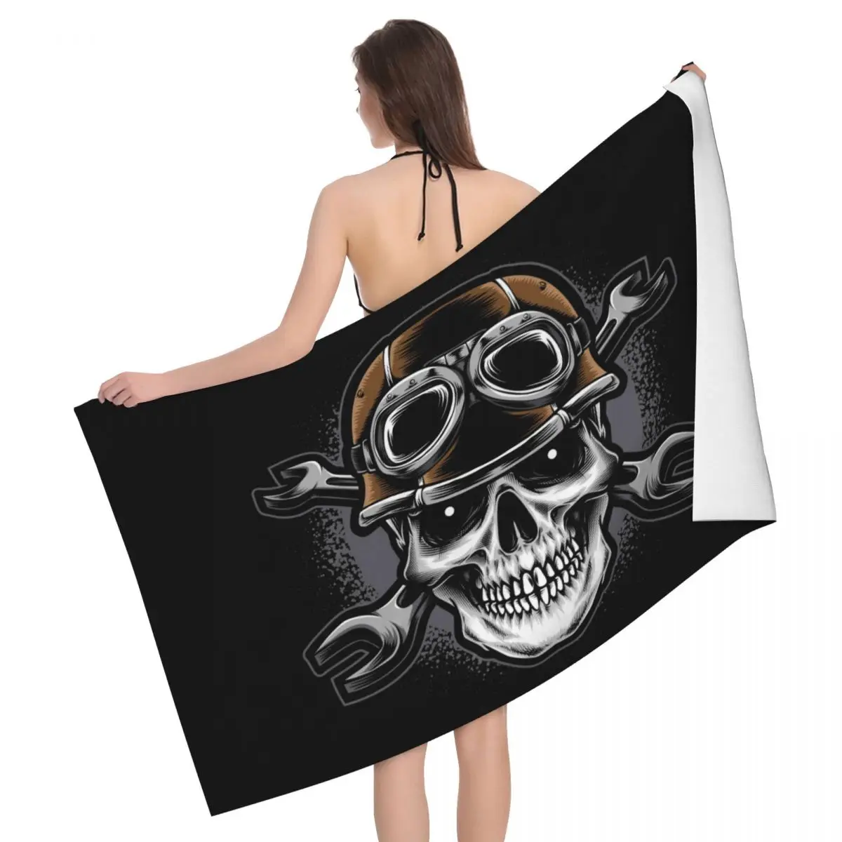 

Customized Scuba Skull Dive Diver Bath Beach Towel Microfiber Shower Sports Yoga Towels