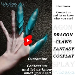 Fantasy cosplay Dragon Claws gloves scary monster articulated finger armor stl files adult cosplay props costume