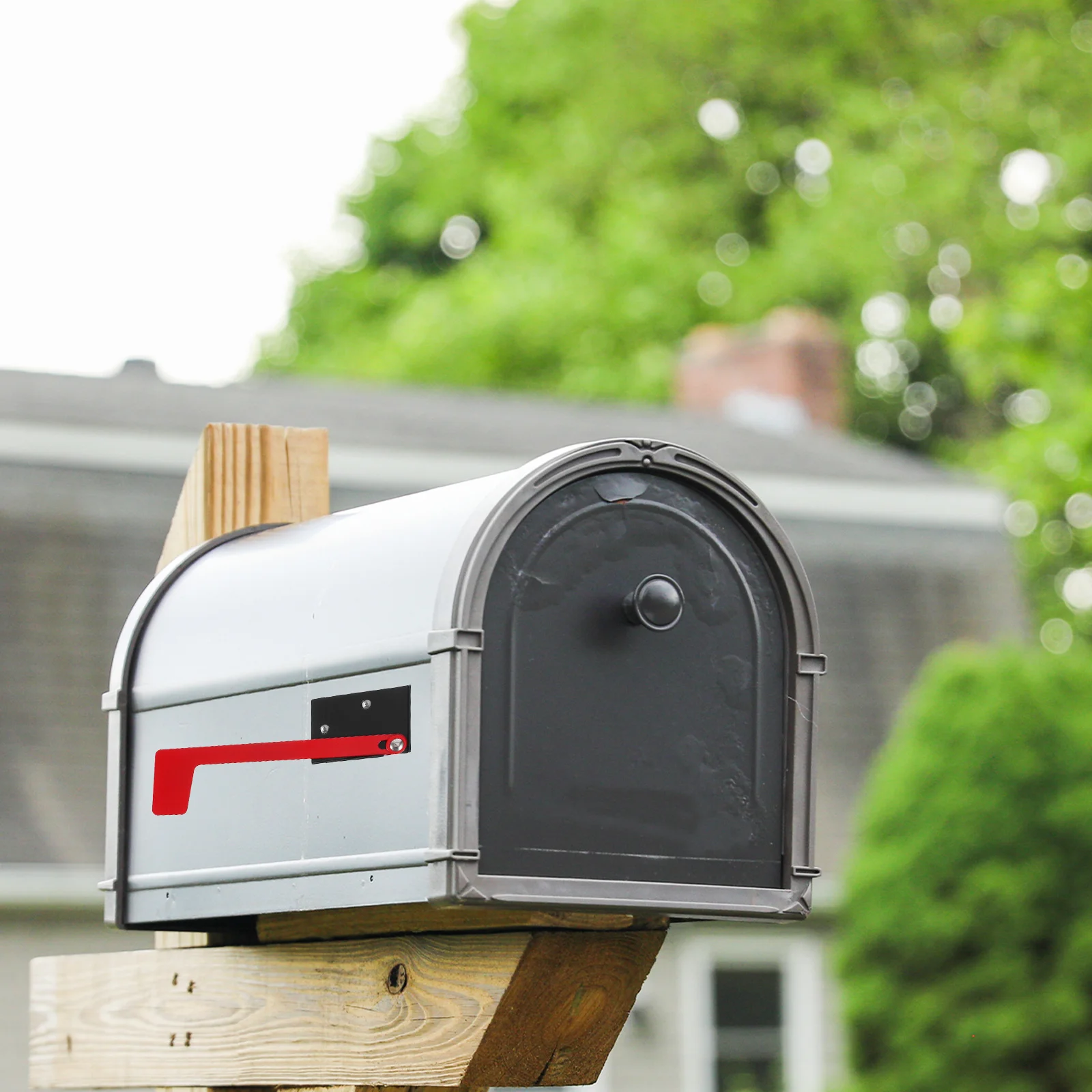 

2Set Professional Mailbox Flag Universal Adhesive Red Metal Flags Replacement Kit Outdoor Mailbox Alert Flag Universal