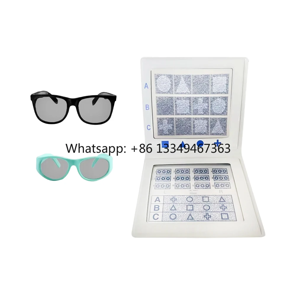1007S Optical Top Quality Optometry Random Dot 2-S Stereo Acuity Test