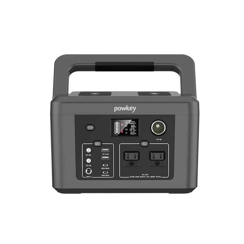 

2024 New Design 600W 1000w 2000w 110V/220V Power Station 500Wh Pure Sine Wave Solar Power Station Outdoor