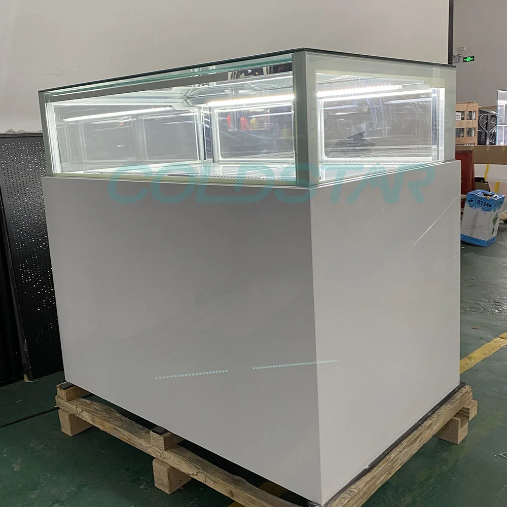 Bakery Drawer Display Refrigerator, Glass Cake Pastry Chocolate Display case