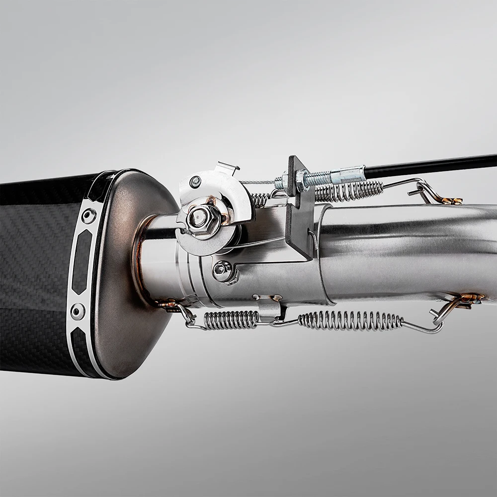 Motorcycle Exhaust Pipe System Locomotive Sound Modified with Gear adjustment switch slip on 51mm the second generation