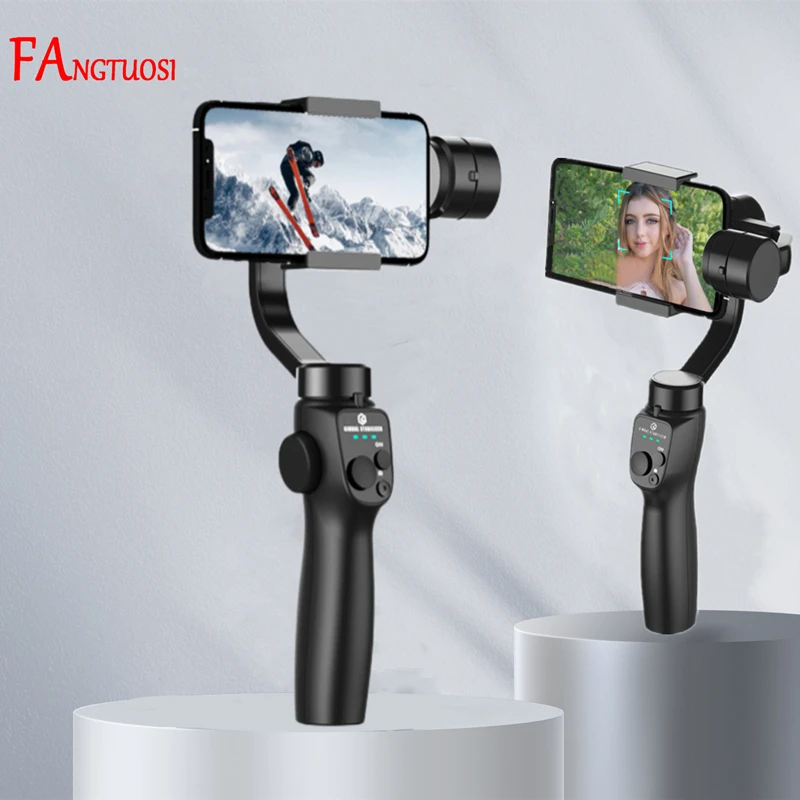 FANGTUOSI F10 NEW 3-Axis Foldable Smartphone Handheld Gimbal Cellphone Video Record Vlog Stabilizer for iPhone 14 Xiaomi Huawei