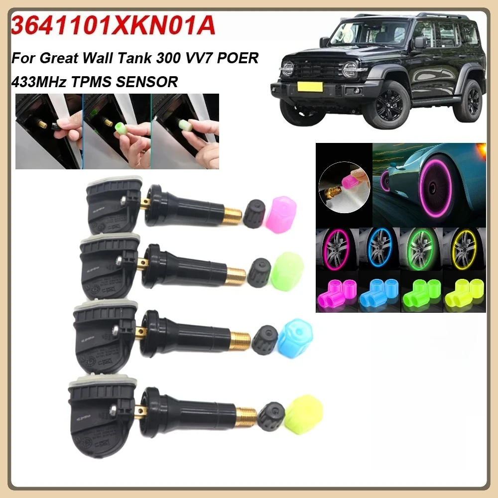 Car Tire Pressure Sensor TPMS 3641101XKN01A For Great Wall Tank 300 VV7 VV7 GT POER POER EV GWM Poer KingKong WEY Coffee Mocha