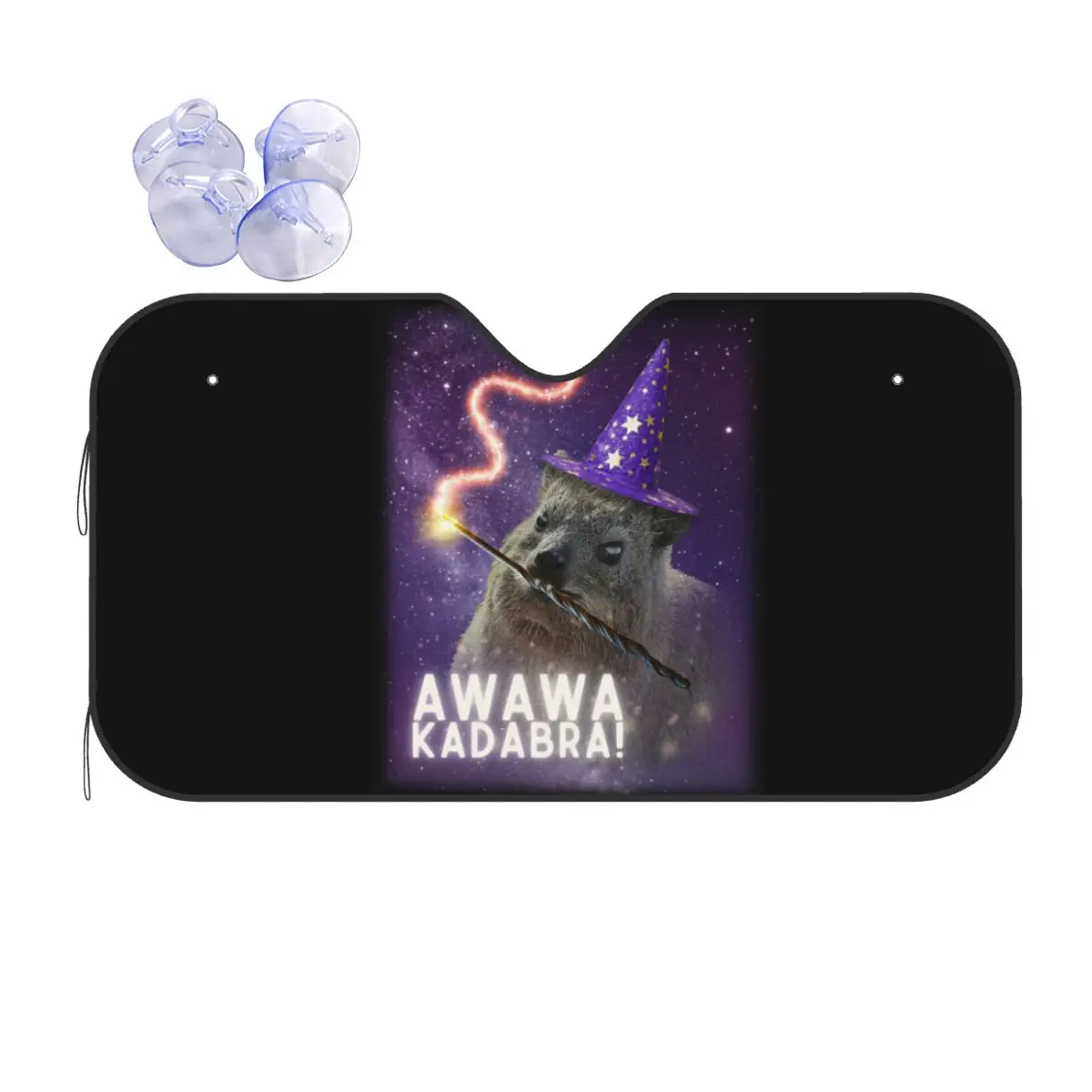 Awawa Kadabra Rock Hyrax Wizard ظلة الزجاج الأمامي للسيارة الزجاج الأمامي نافذة الشمس قناع الملحقات يغطي