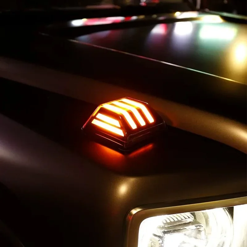 Sequential Turn Signal Daytime Running Light and Hood Atmosphere Lamp for 2024 Haval H9 Second Generation Exterior Decoration